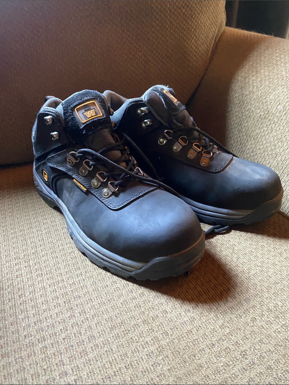 Work Master Black Waterproof Steel Toe Boots
